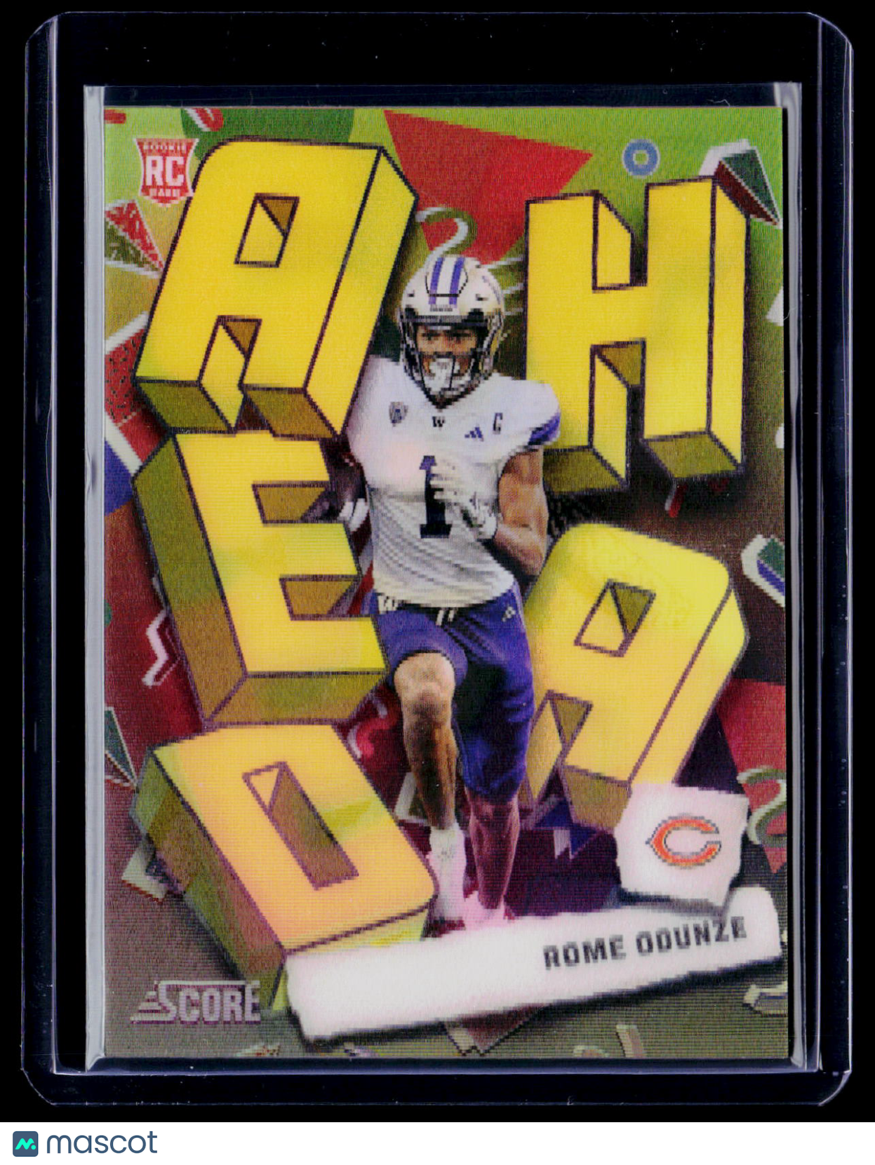 2024 Panini Score Rome Odunze Rookie Step Ahead Case Hit RC