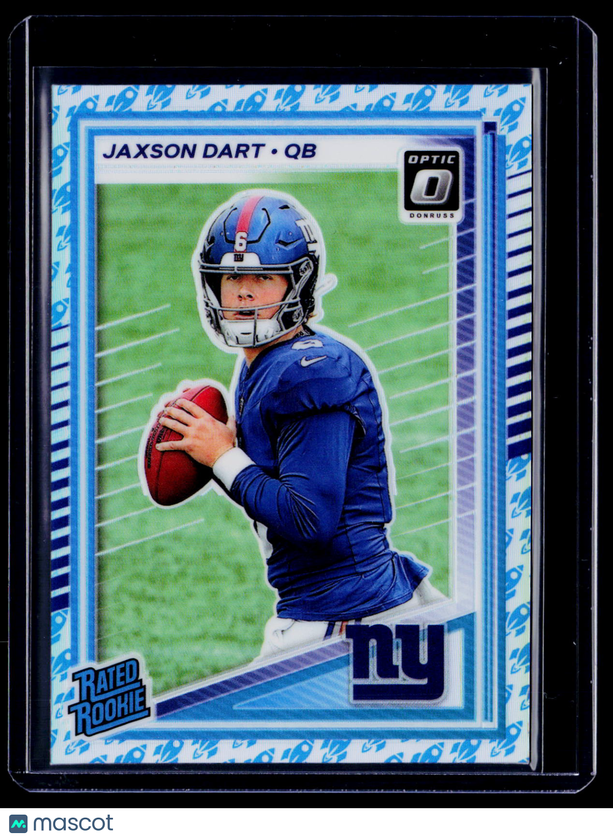 2025 Donruss Optic Jaxson Dart Rookie Rocket Emoji RC