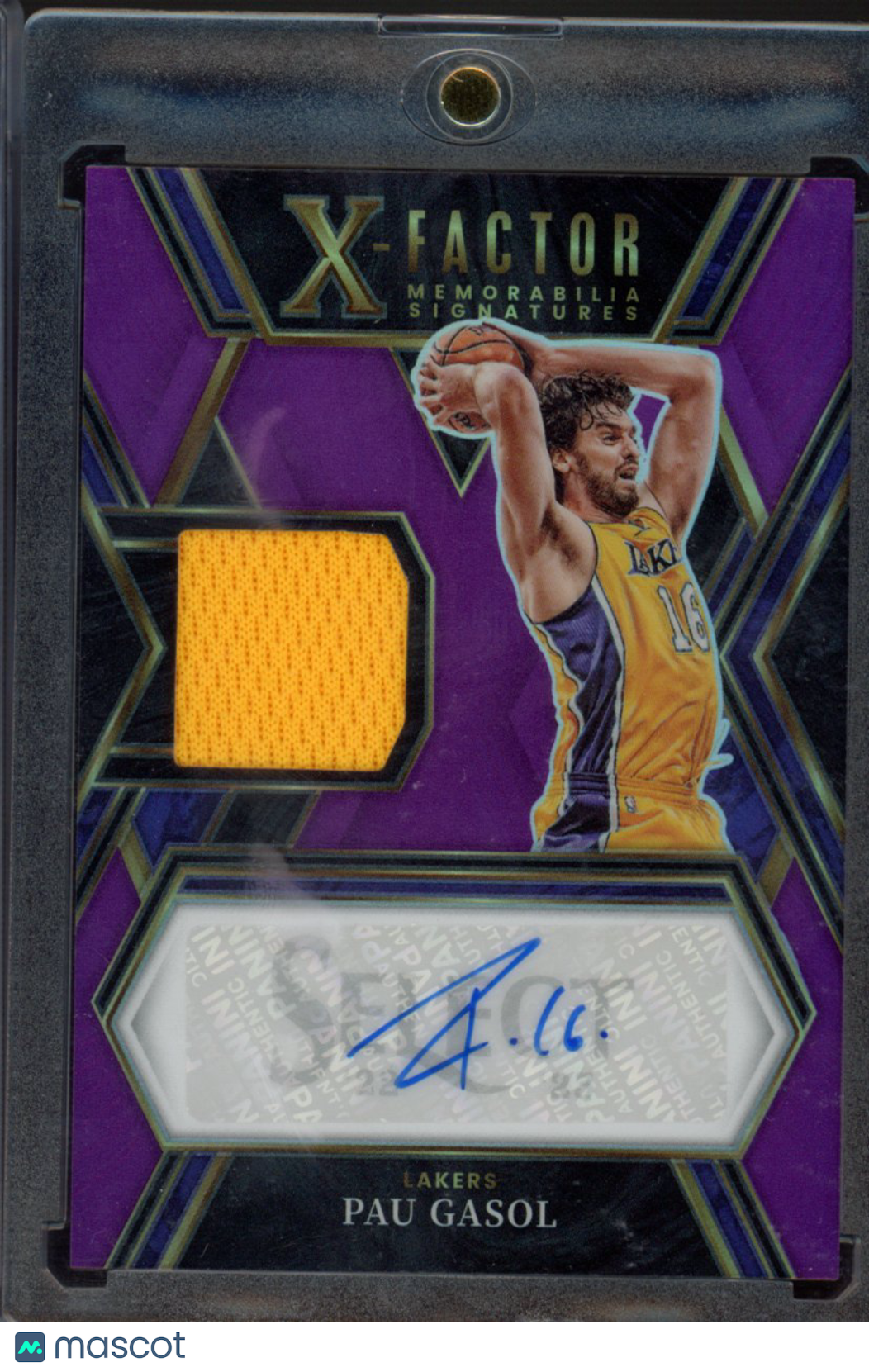 2022-23 Select Pau Gasol X-factor Memorabillia Signatures 41/75