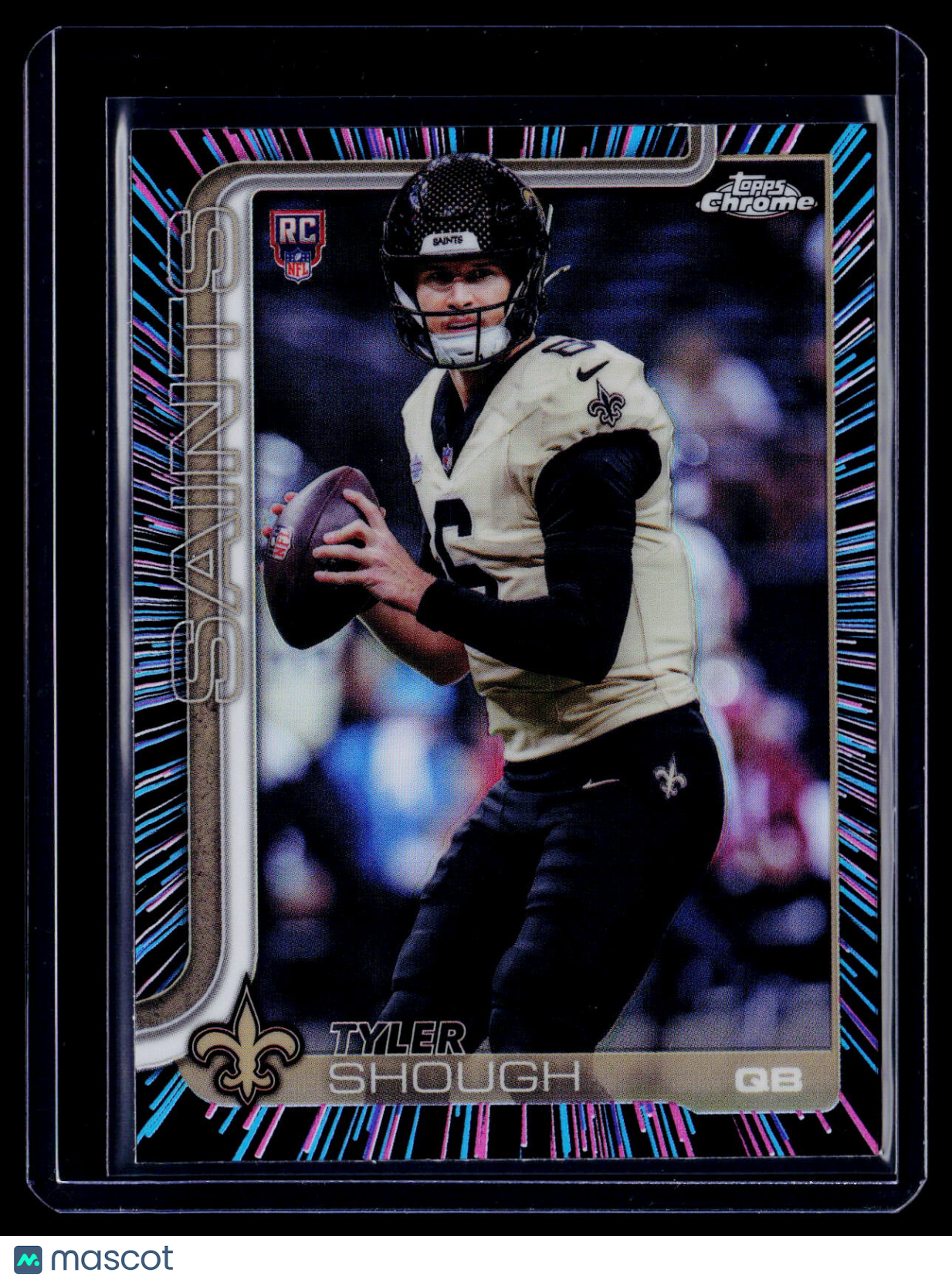 2025 Topps Chrome Tyler Shough Rookie Neon Pulse RC