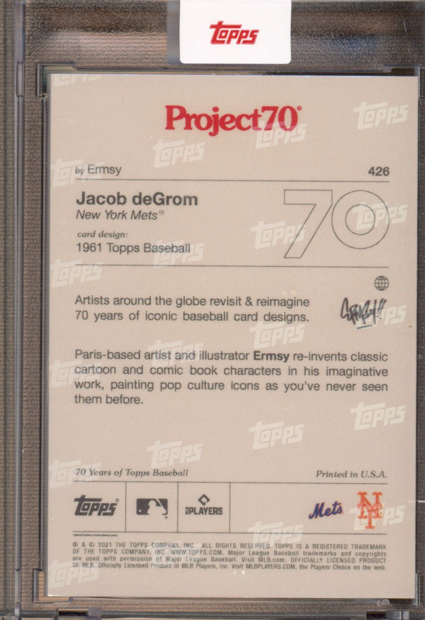 2021 Topps Project 70 Jacob deGrom Ermsy 426