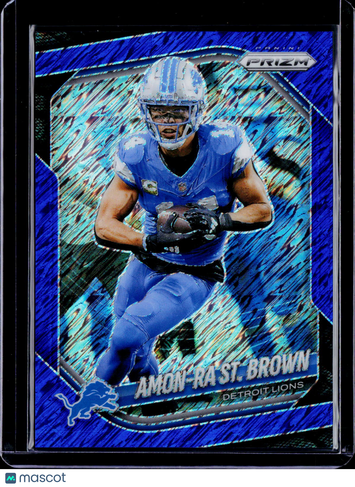 2025 Prizm Amon-Ra St Brown Blue Shimmer 28/35