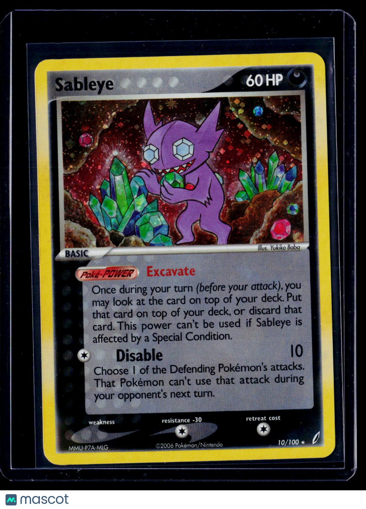 Pokemon Sableye 10 100