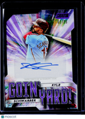 2025 Topps Stadium Club Kyle Schwarber Goin' Yard Auto 02/25