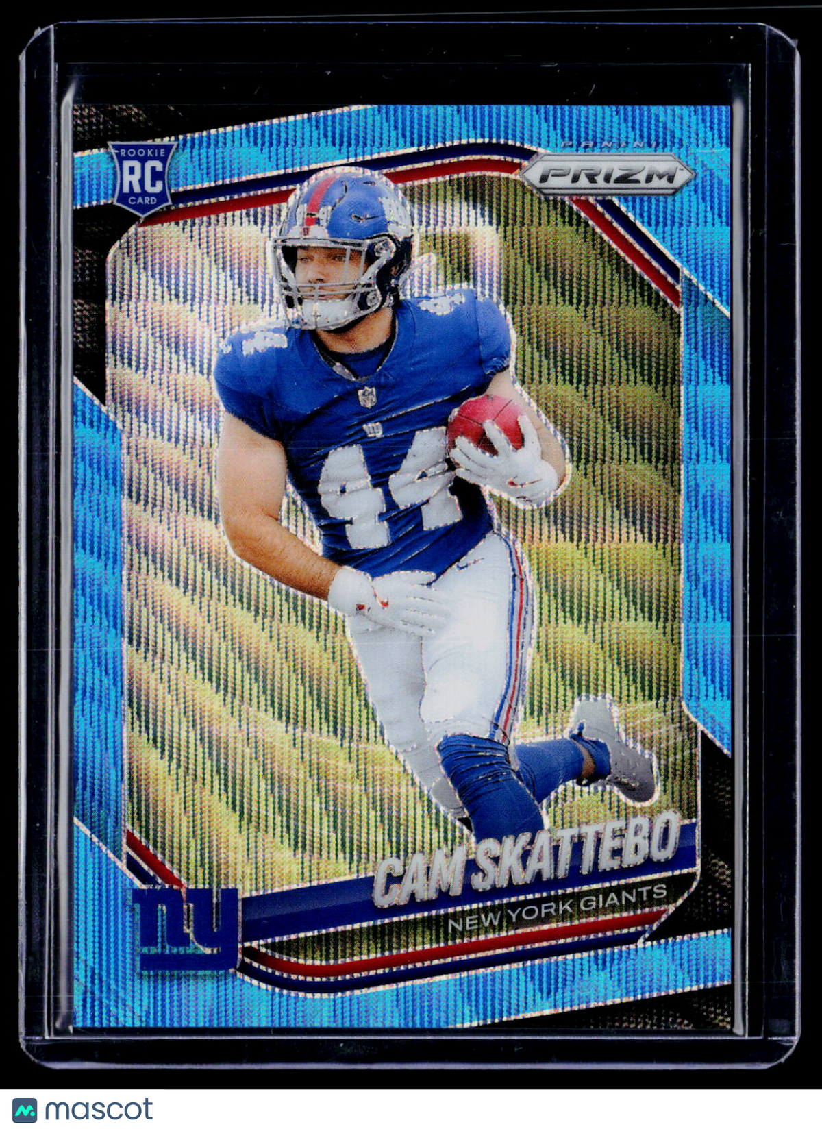 2025 Prizm Cam Skattebo Rookie Blue Wave 147/230 RC
