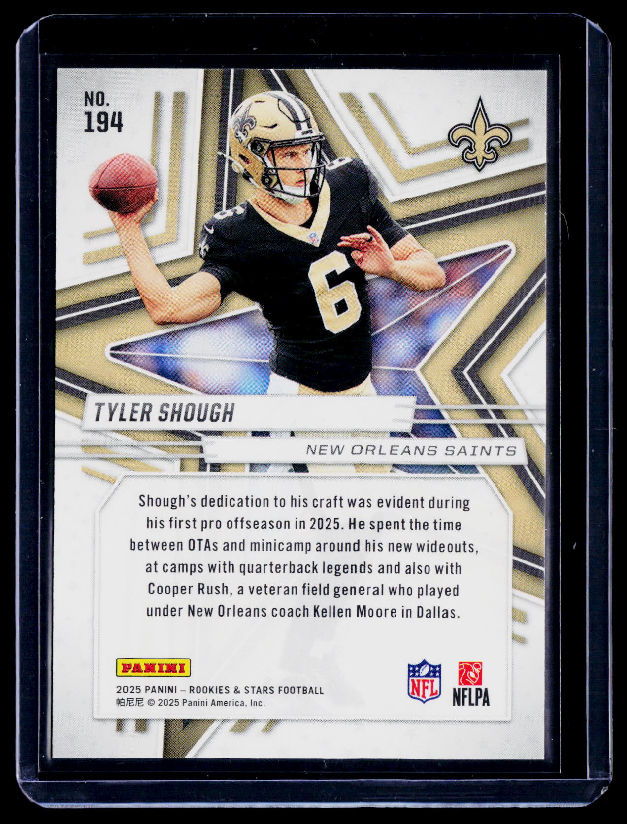 2025 Rookies & Stars Tyler Shough Purple 136/999 RC