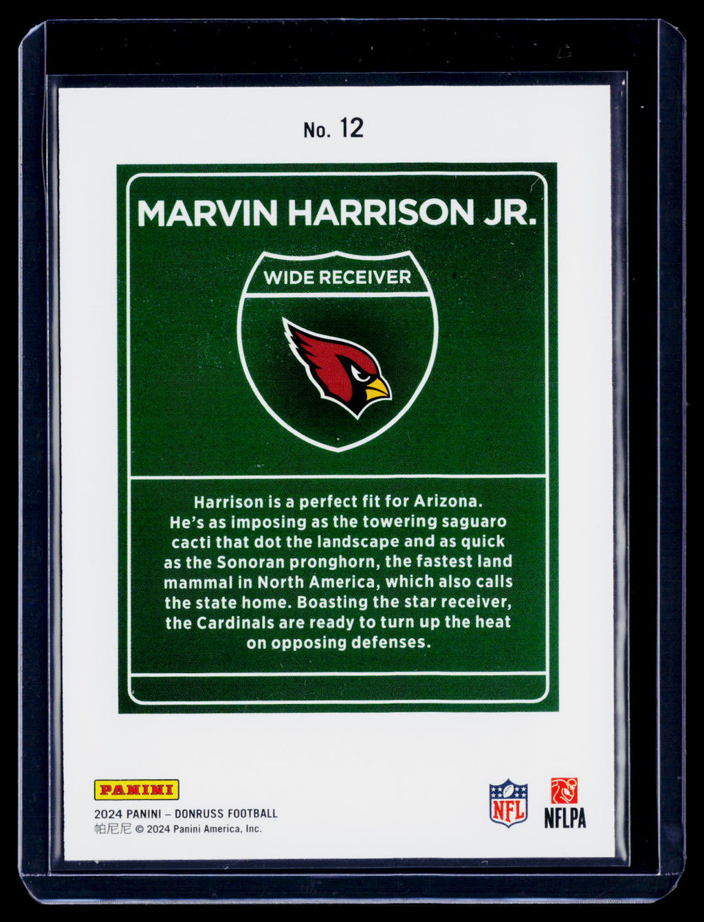2024 Donruss Marvin Harrison Jr. Rookie Downtown RC