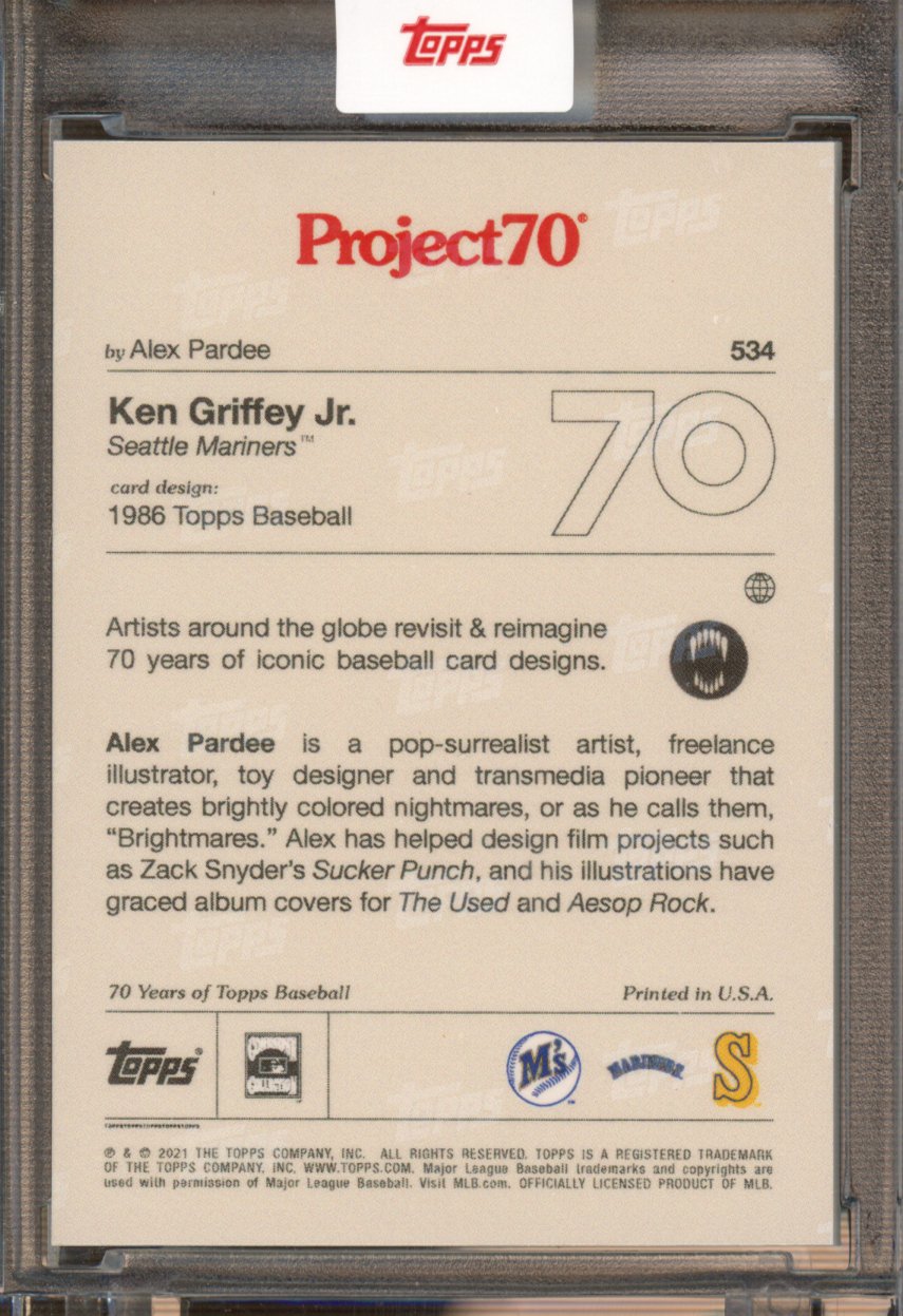 2021 Topps Project 70 Ken Griffey Jr. Alex Pardee 534