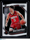 2024-25 Prizm Black Reed Sheppard Rookie White Prizm 63/175 RC