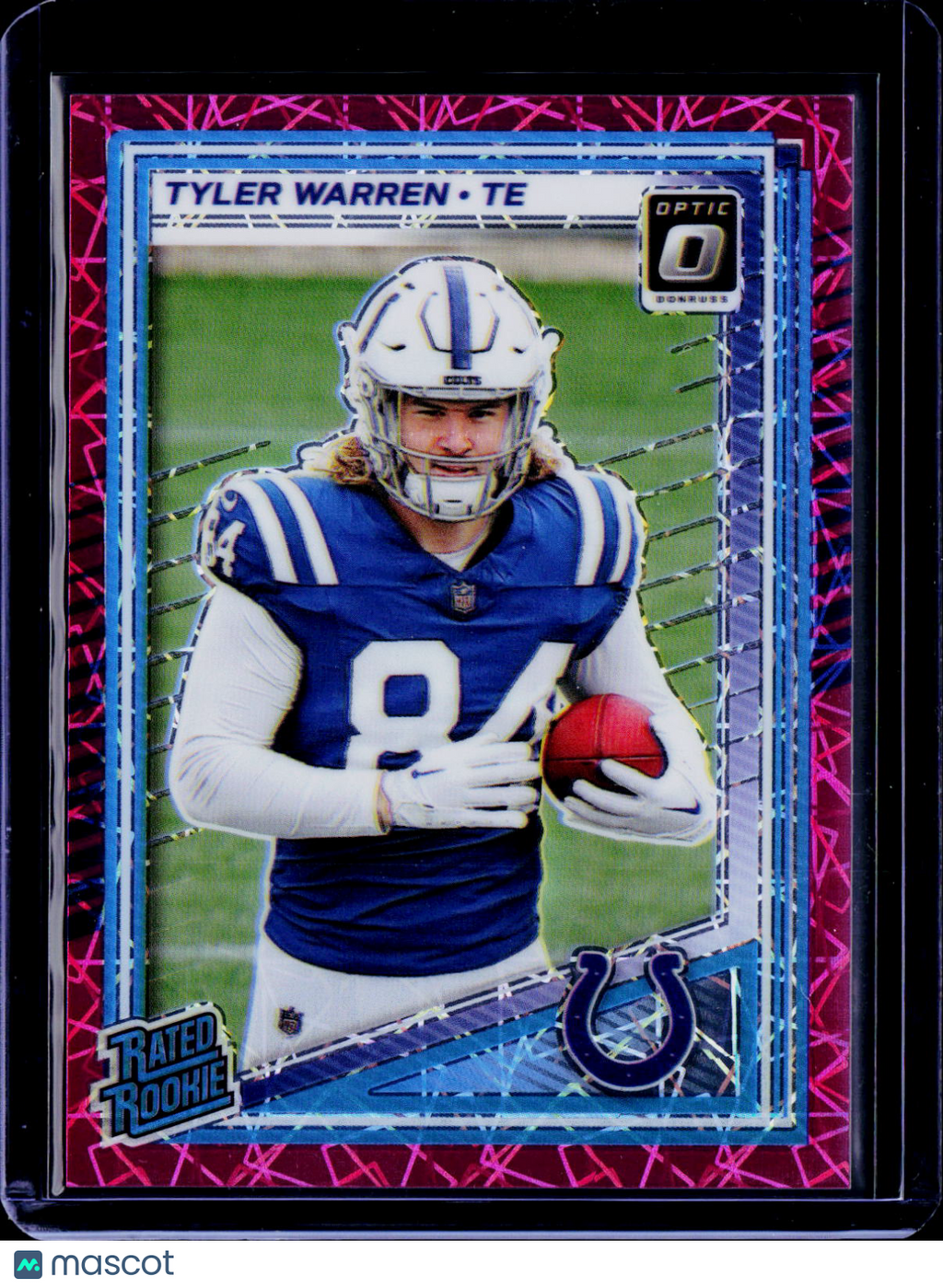 2025 Donruss Optic Tyler Warren Pink Velocity 73/99 RC
