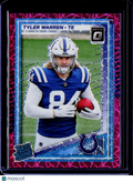 2025 Donruss Optic Tyler Warren Pink Velocity 73/99 RC