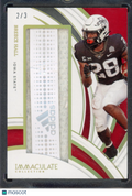 2022 Immaculate Collection Collegiate Breec Hall Cleat Strap Patch /3