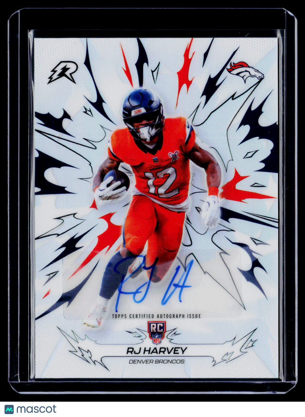 2025 Topps Resurgence RJ Harvey Rookie Refractor Auto RC