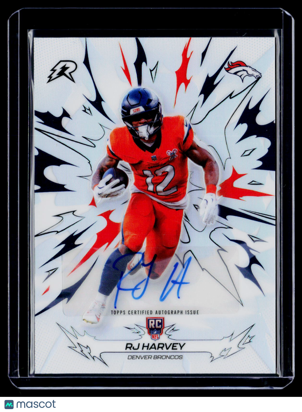 2025 Topps Resurgence RJ Harvey Rookie Refractor Auto RC