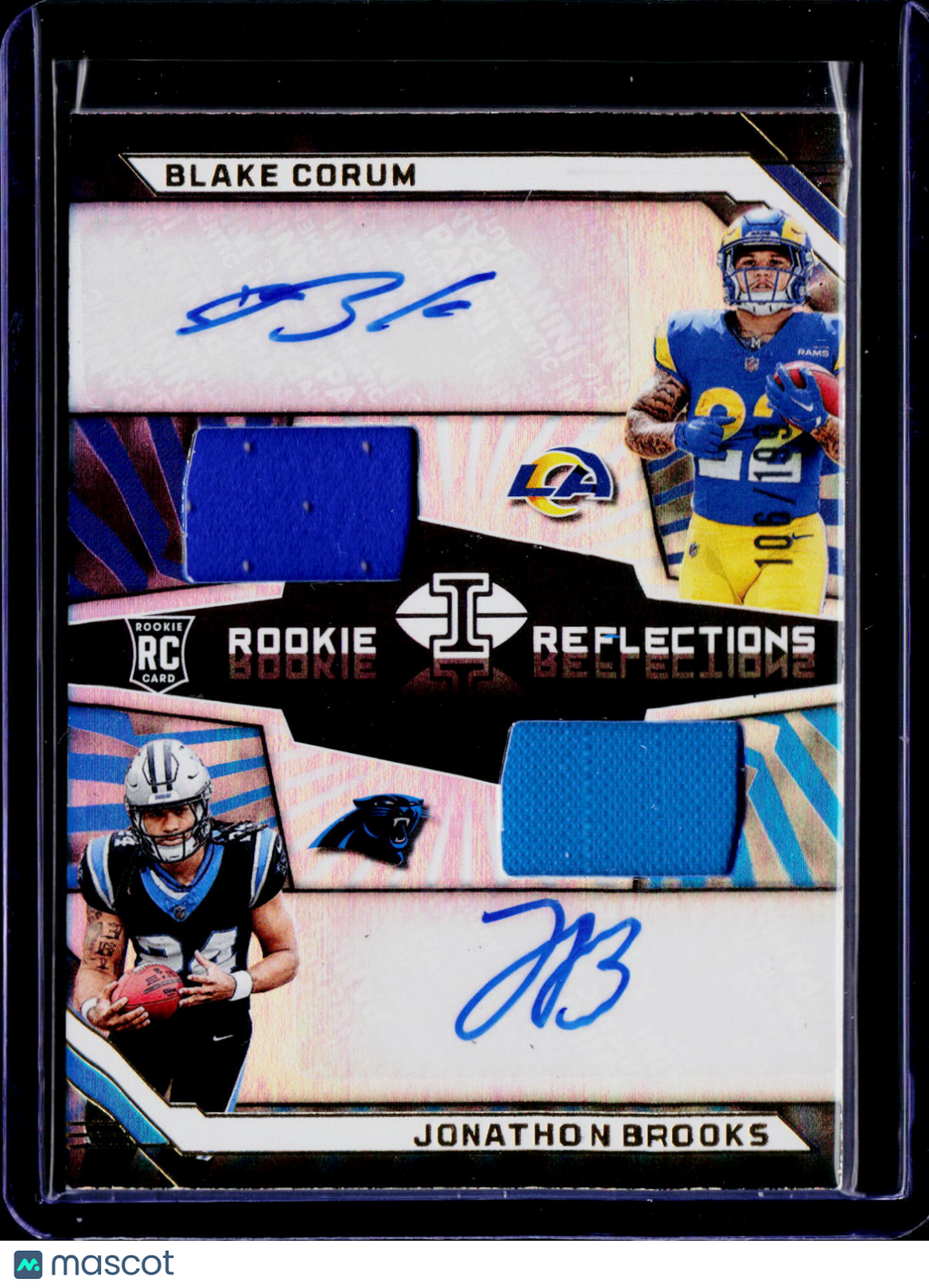 2024 Illusions Jonathan Brooks Blake Corum Jersey Auto 106/199 RC