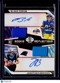 2024 Illusions Jonathan Brooks Blake Corum Jersey Auto 106/199 RC