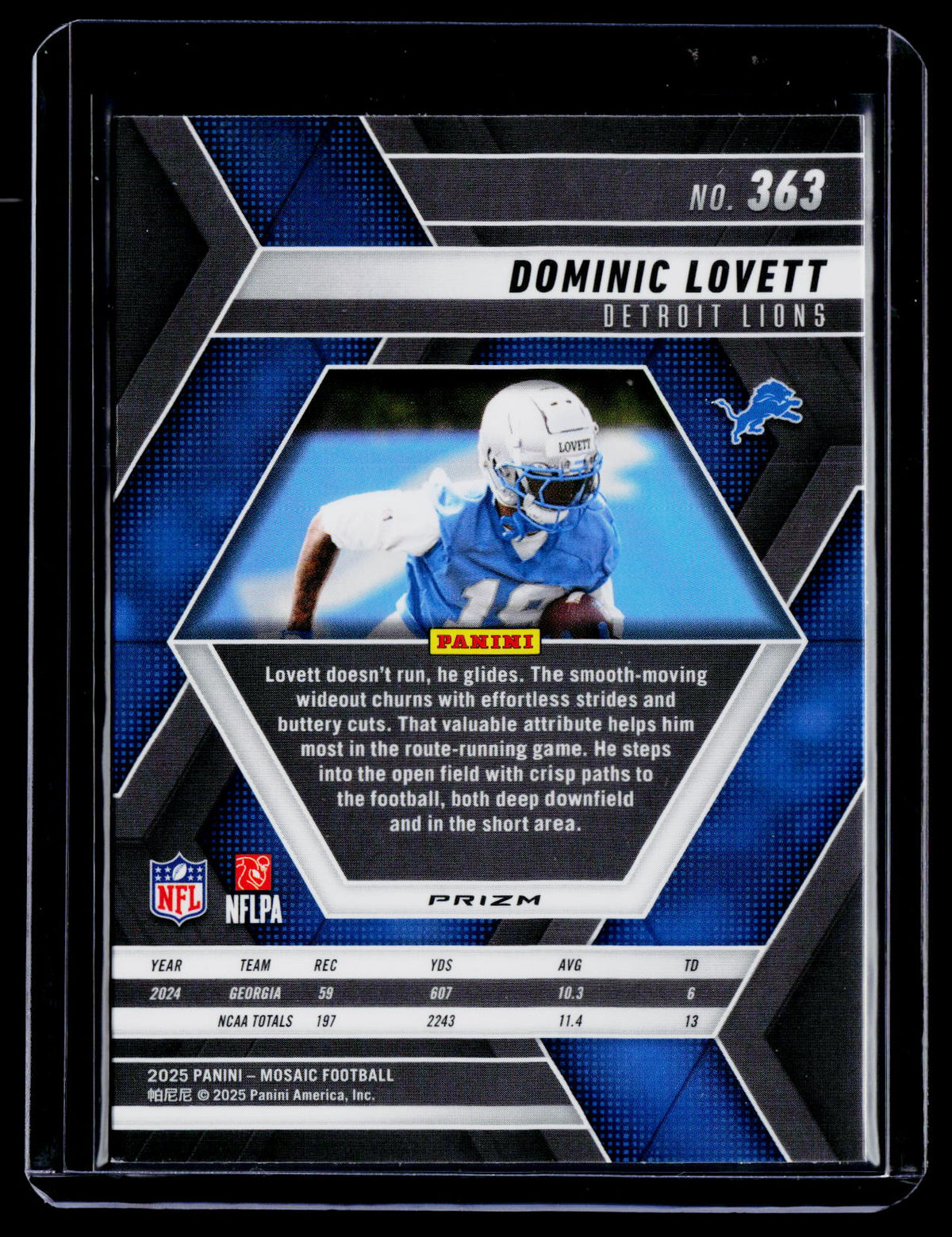 2025 Mosaic Dominic Lovett Rookie Genesis RC