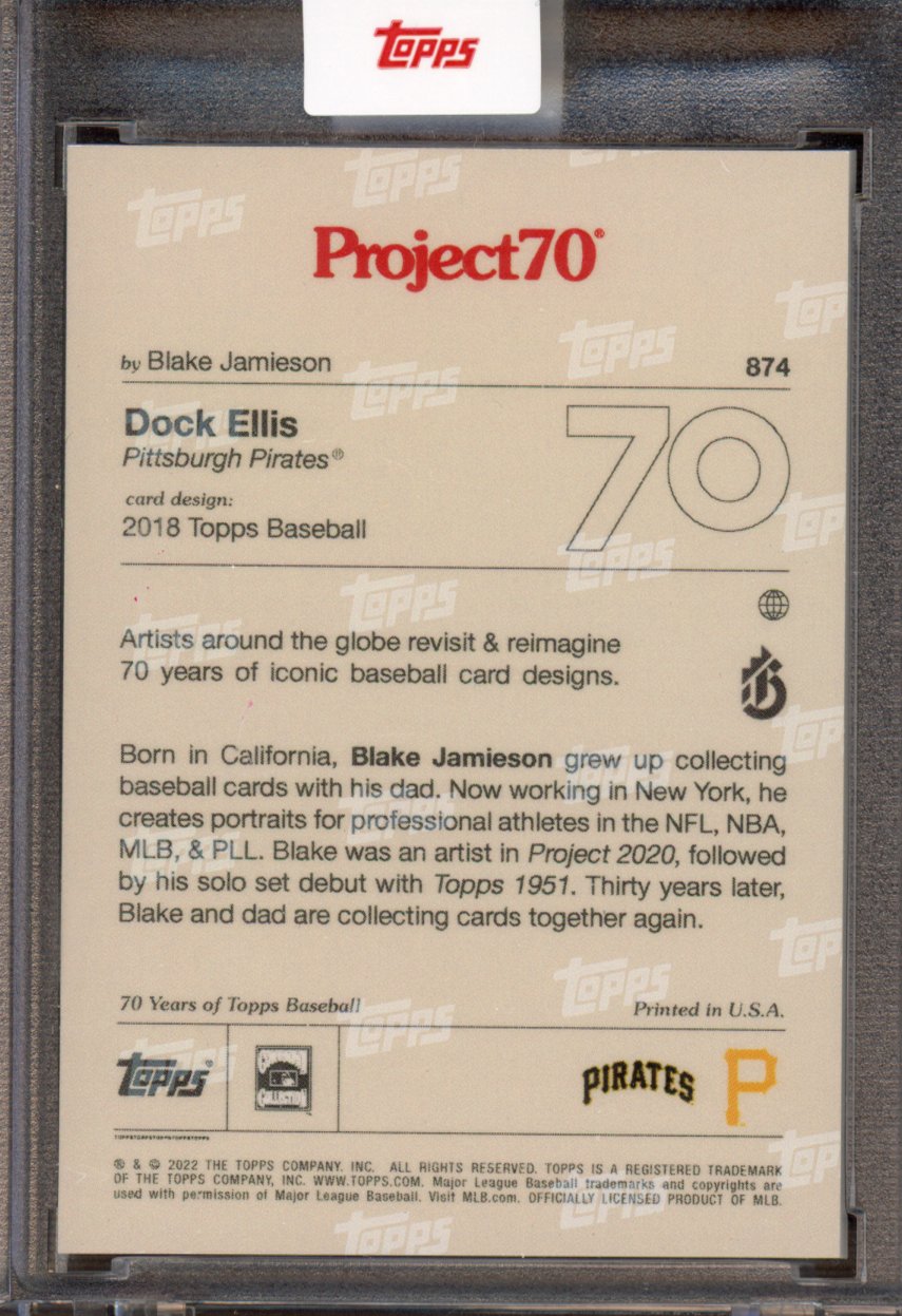 2021 Topps Project 70 Dock Ellis Blake Jamieson 874