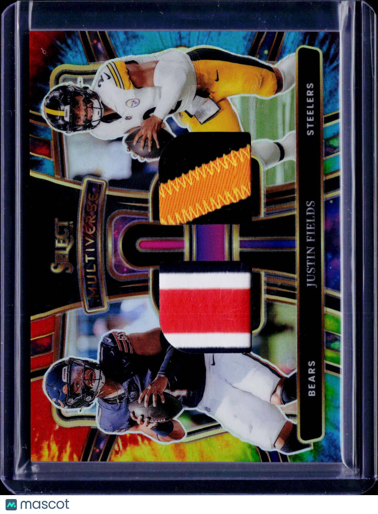 2024 select Justin Fields Multiverse Tie Dye Patch /25