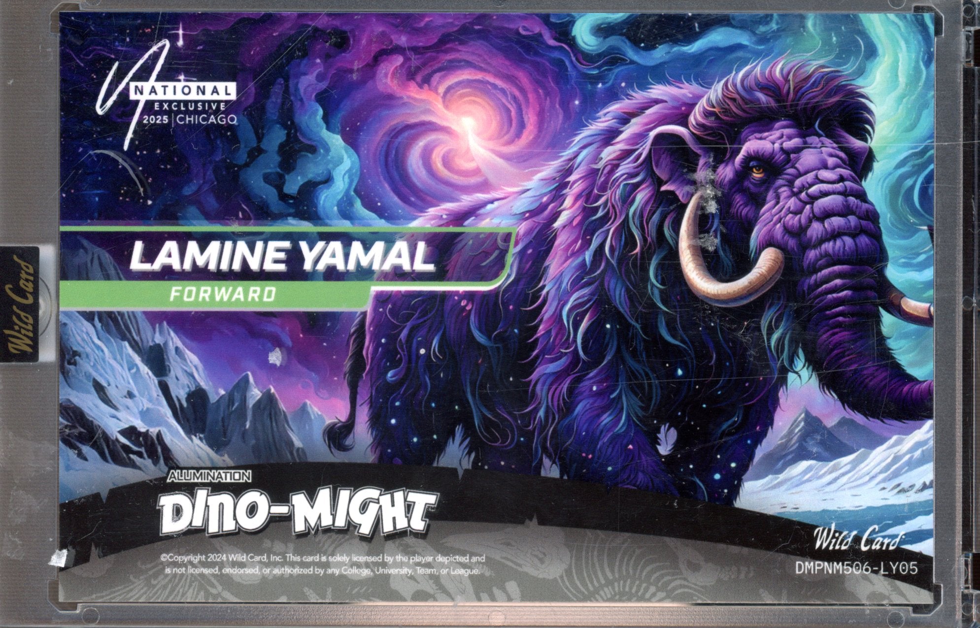 2024 Wildcard Lamine Yamal Painted Mommoth 1/1 Purple RC