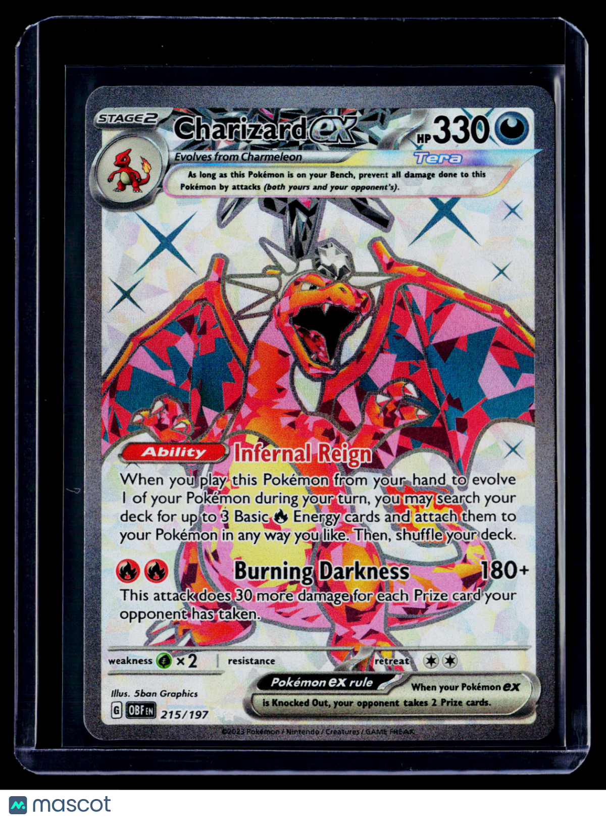 Pokemon Charizard EX 215 197