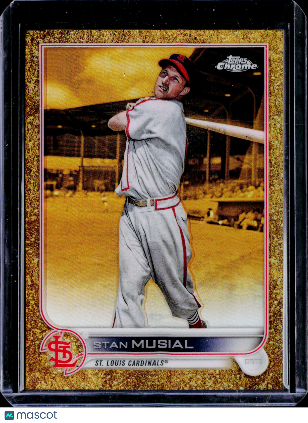 2022 Topps Gilded Collection Stan Musial Gold Etch Refractor /99