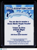 2025 Topps Chrome Update Tristan da Silva Havoc Marks Purple Auto /75 REDEMPTION