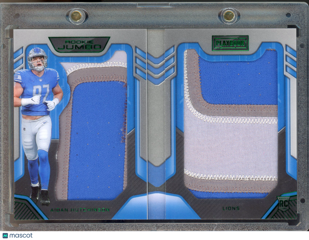 2022 Playbook Aidan Hutchinson Rookie Jumbo Booklet 20/49 RC