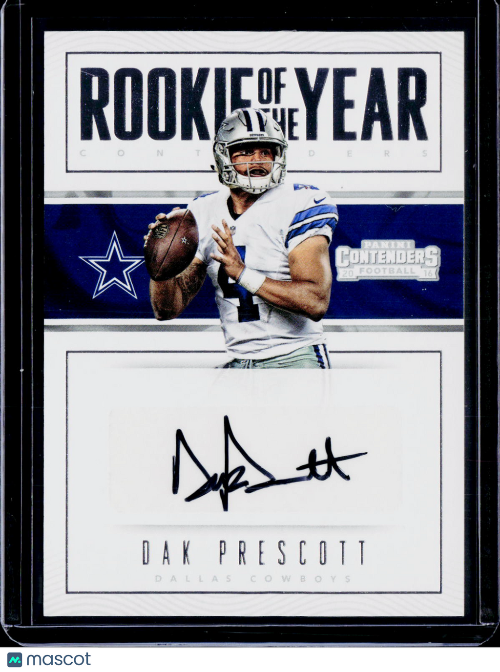 2016 Panini Contenders Dak Prescott Rookie of the Year Contenders Auto