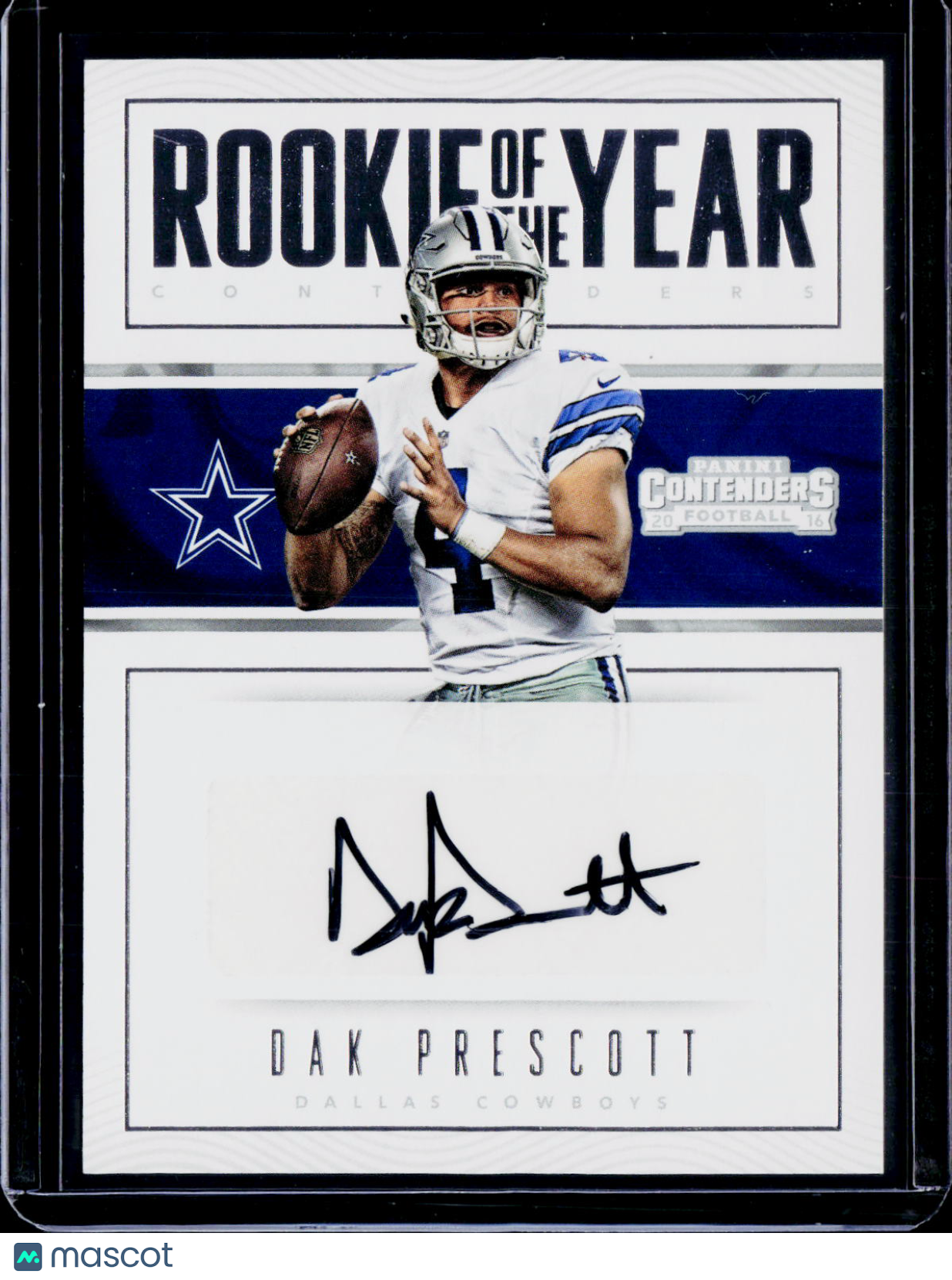 2016 Panini Contenders Dak Prescott Rookie of the Year Contenders Auto