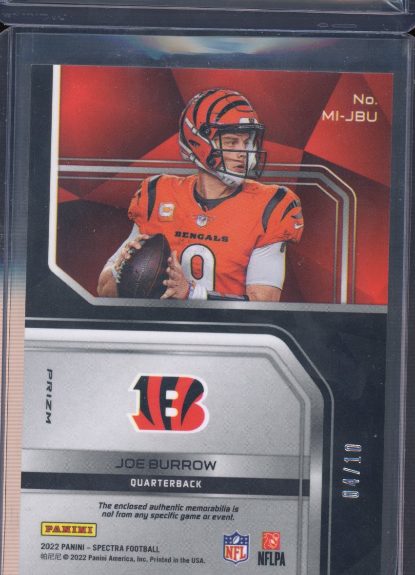 2022 Spectra Joe Burrow Max Impact Patch 04/10