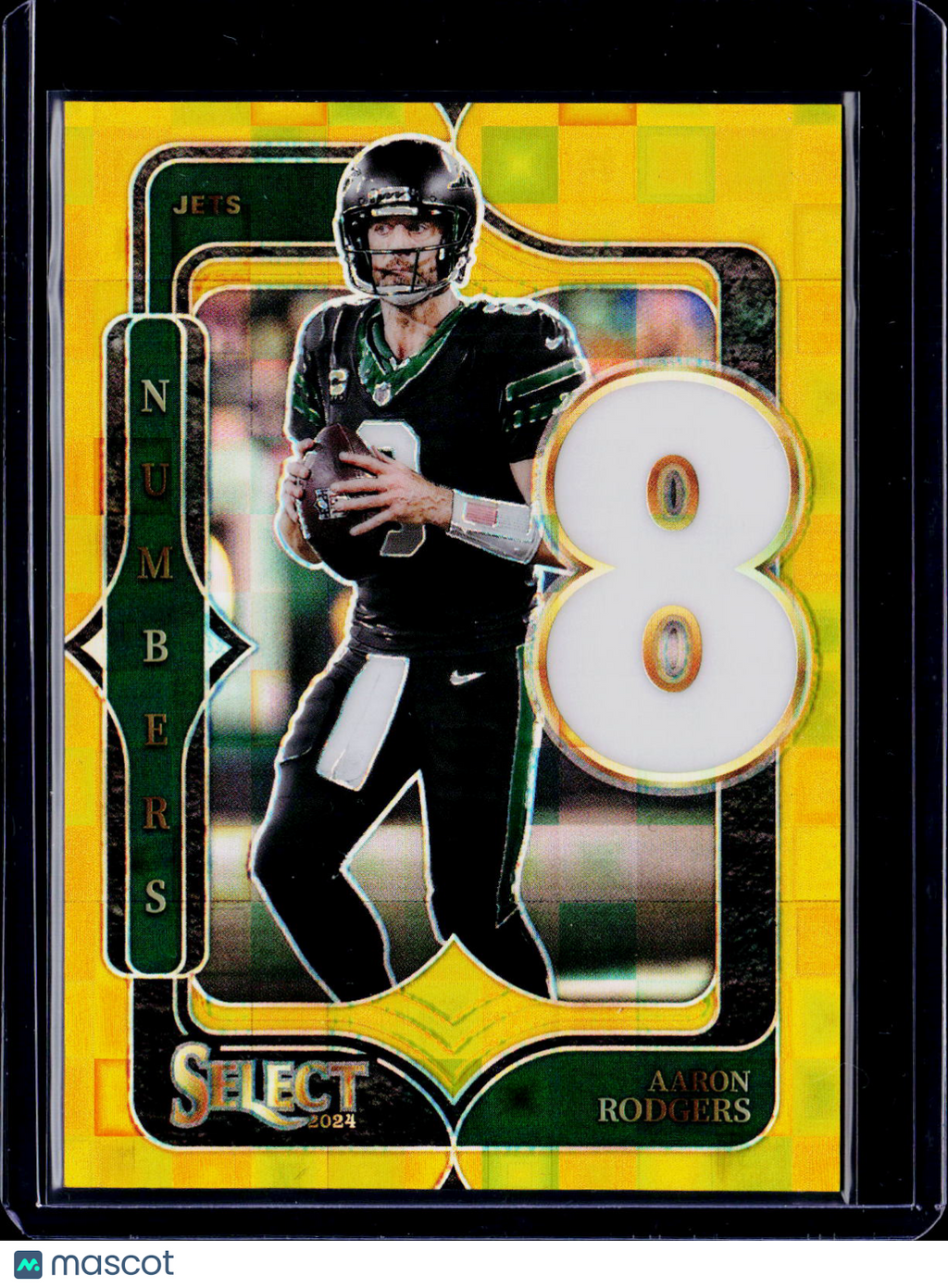 2024 Select Aaron Rodgers Numbers Gold 09/10