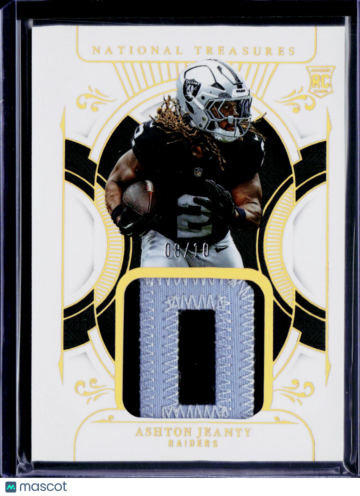2025 National Treasures Ashton Jeanty Treasured Patches 08/10 RC