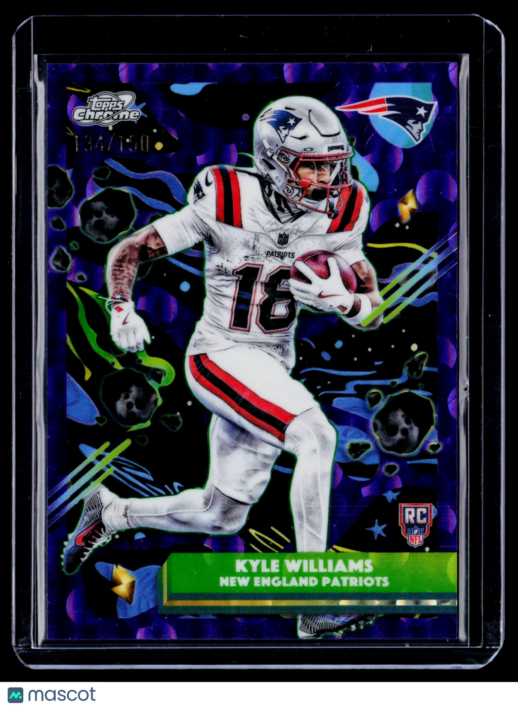 2025 Topps Chrome Cosmic Kyle Williams Rookie Purple Nebula 134/150 RC