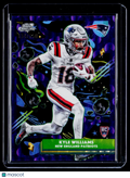 2025 Topps Chrome Cosmic Kyle Williams Rookie Purple Nebula 134/150 RC