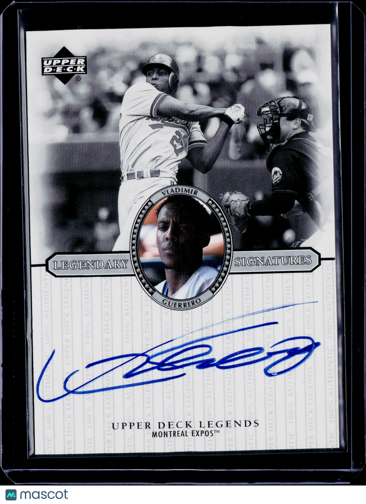 2000 Upper Deck Legends Vladimir Guerrero Legendary Signatures Auto