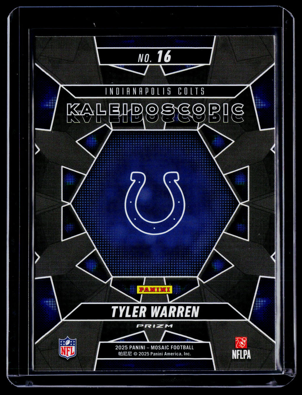 2025 Mosaic Tyler Warren Rookie Kaleidoscopic Case Hit RC