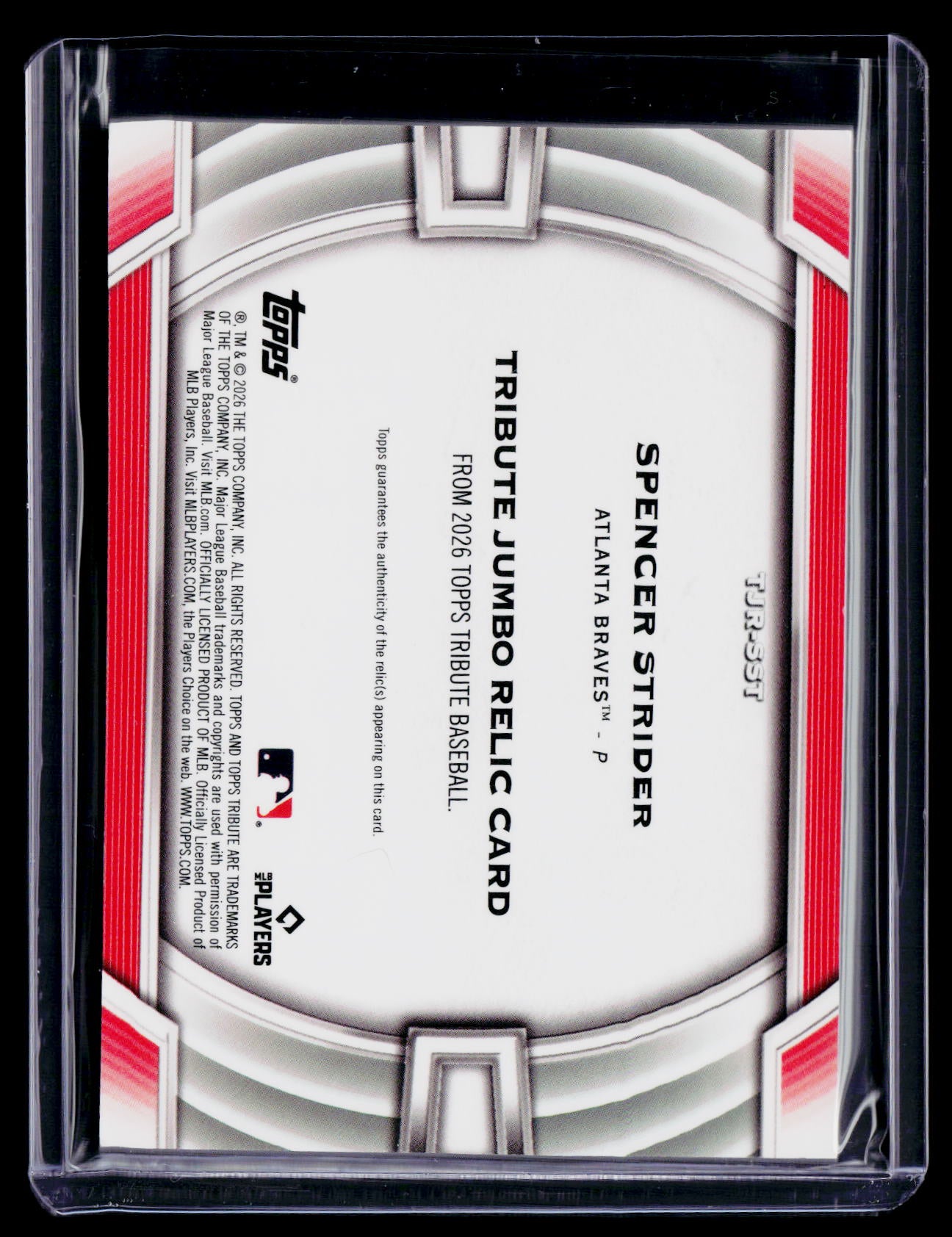 2026 Topps Tribute Spencer Strider Patch 93/199