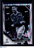 2021-22 Topps Chrome UEFA Christiano Ronaldo Black & White Raywave