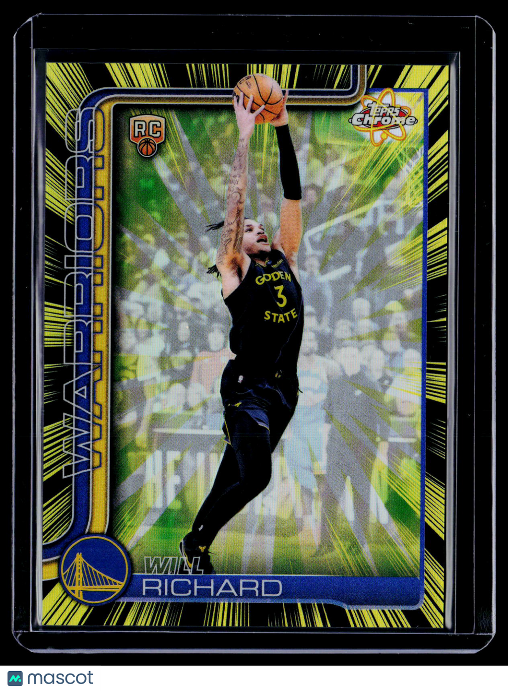 2025 Topps Chrome Update Will Richard Rookie Radiating Rookie RC