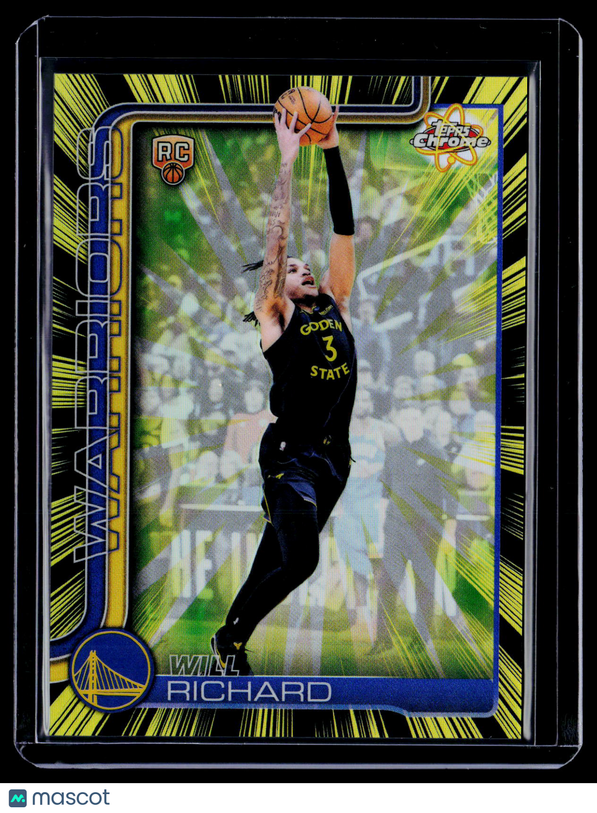 2025 Topps Chrome Update Will Richard Rookie Radiating Rookie RC