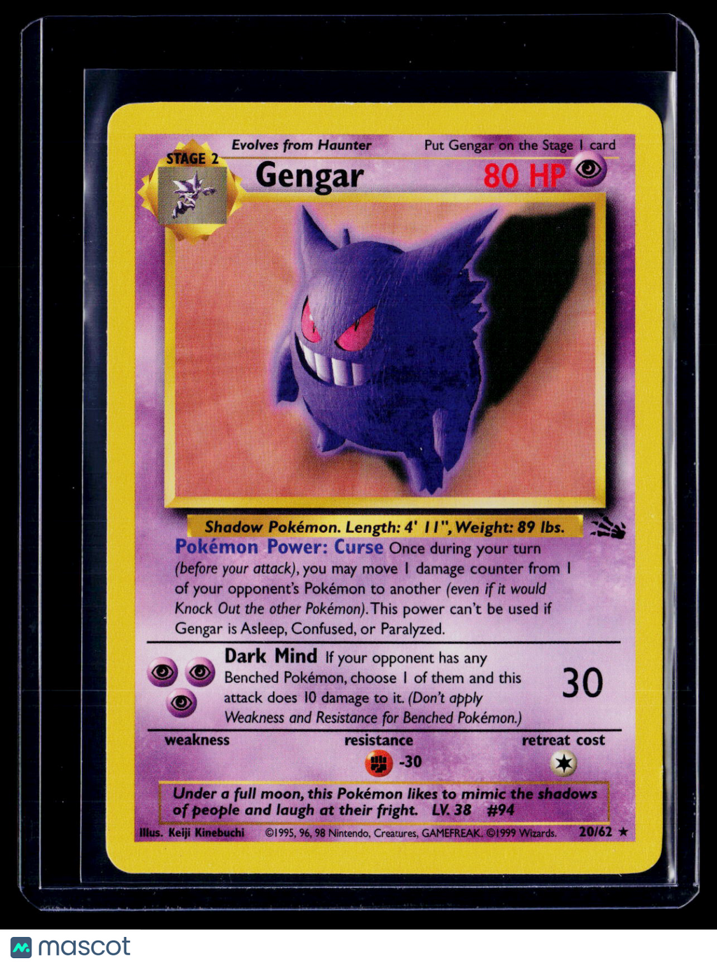 Pokemon Gengar 20 62