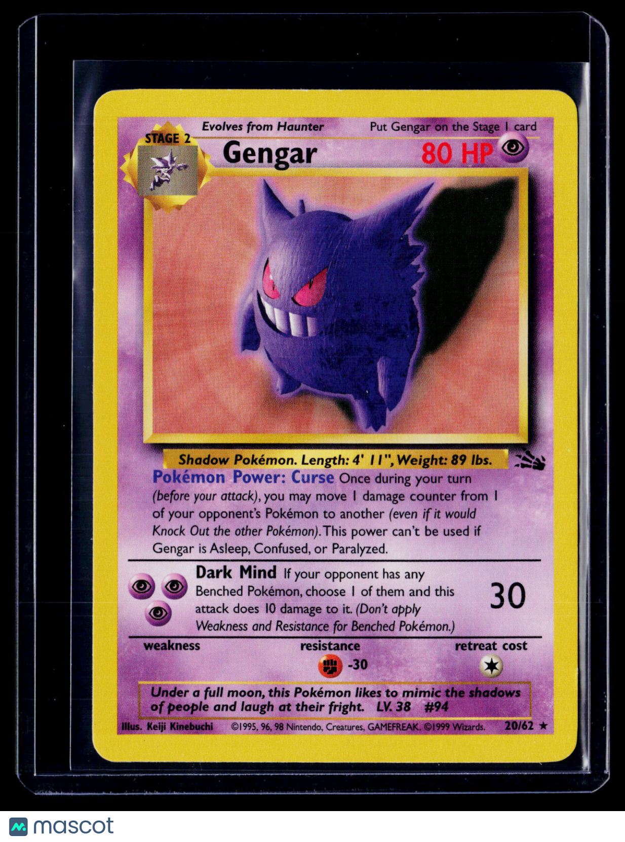 Pokemon Gengar 20 62