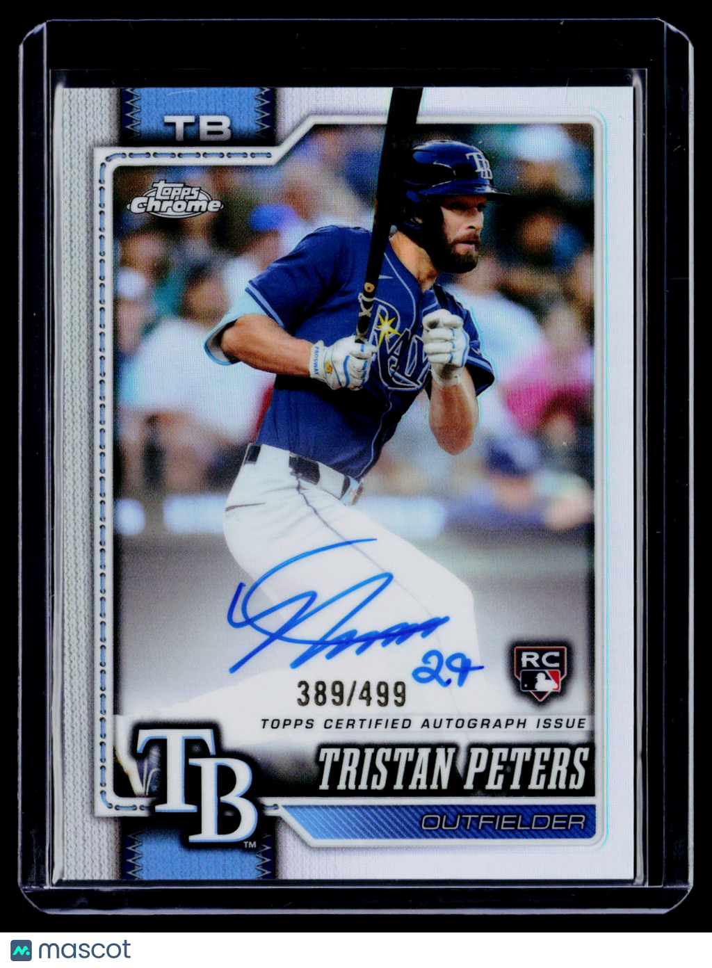 2026 Topps Chrome Tristan Peters Rookie Refractor Auto 389/499 RC