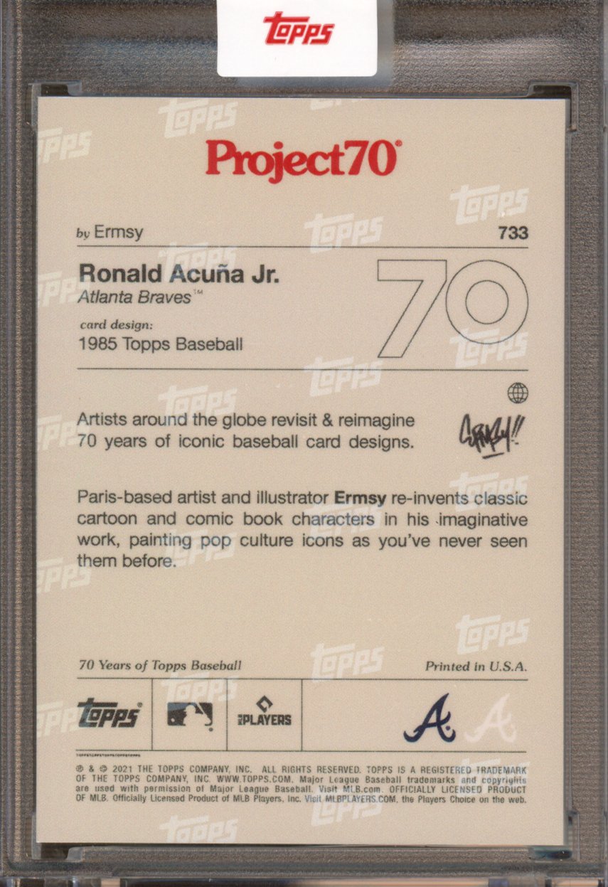 2021 Topps Project 70 Ronald Acuna Jr. Ermsy 733