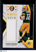 2018 Gold Standard Aaron Rodgers White Gold Patch 117/25