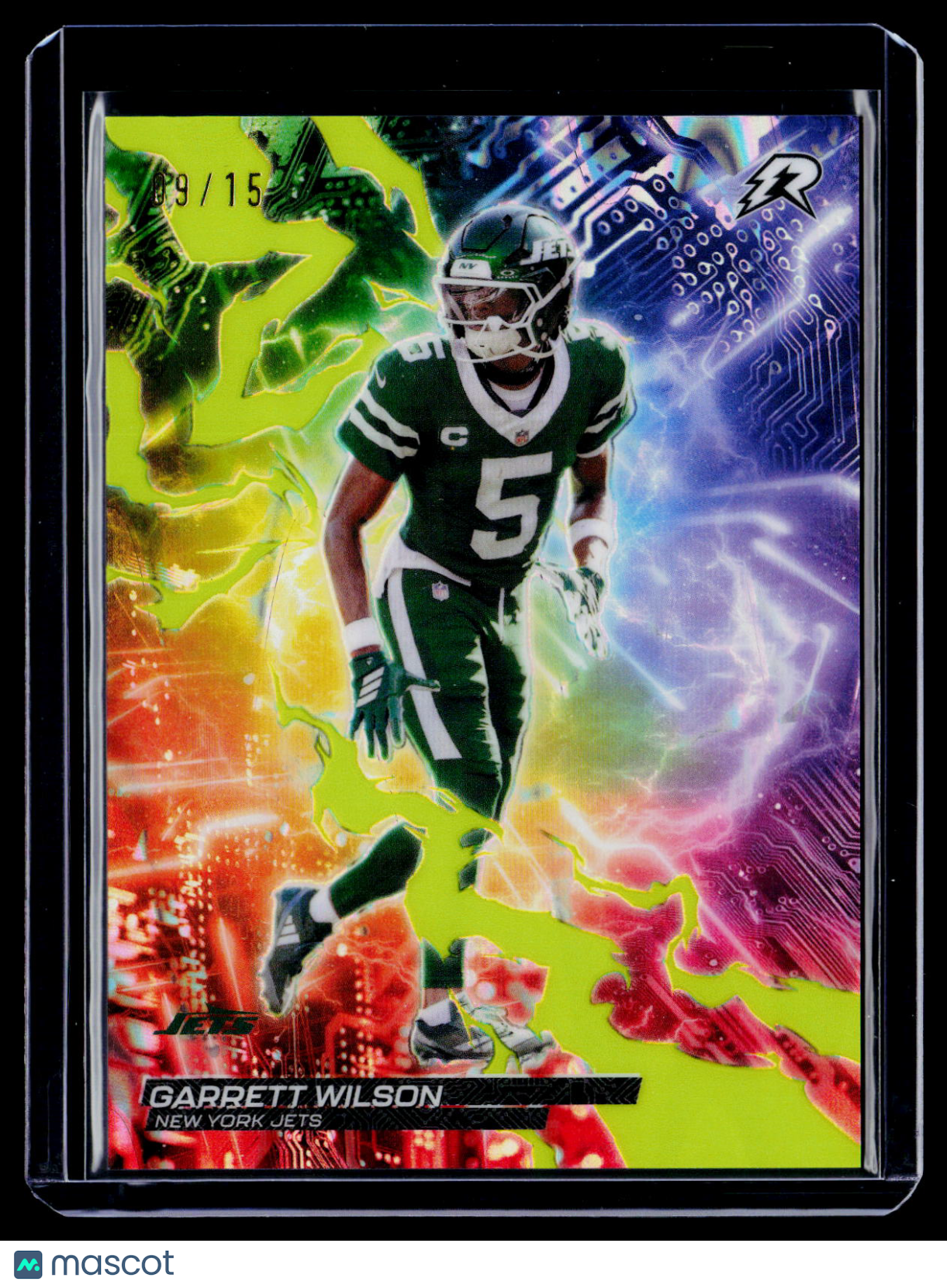 2025 Topps Resurgence Garrett Wilson Lime Green Static Circuit Breakers 9/15