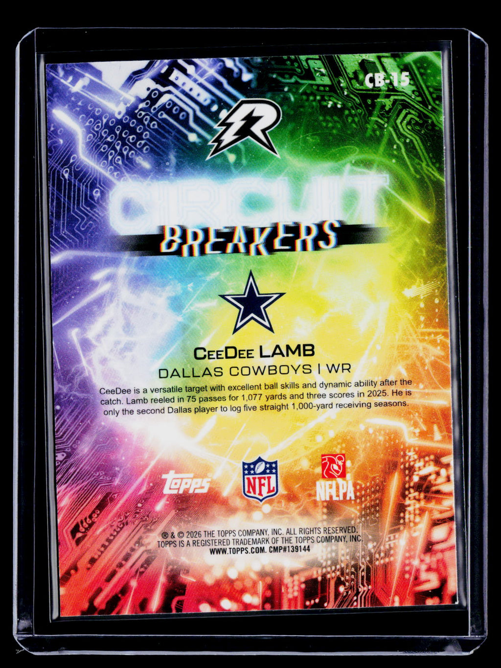 2025 Topps Resurgence CeeDee Lamb Purple Circuit Breakers 54/75