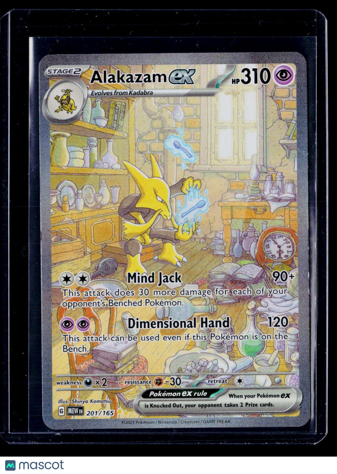 Pokemon Alakazam ex 201 165