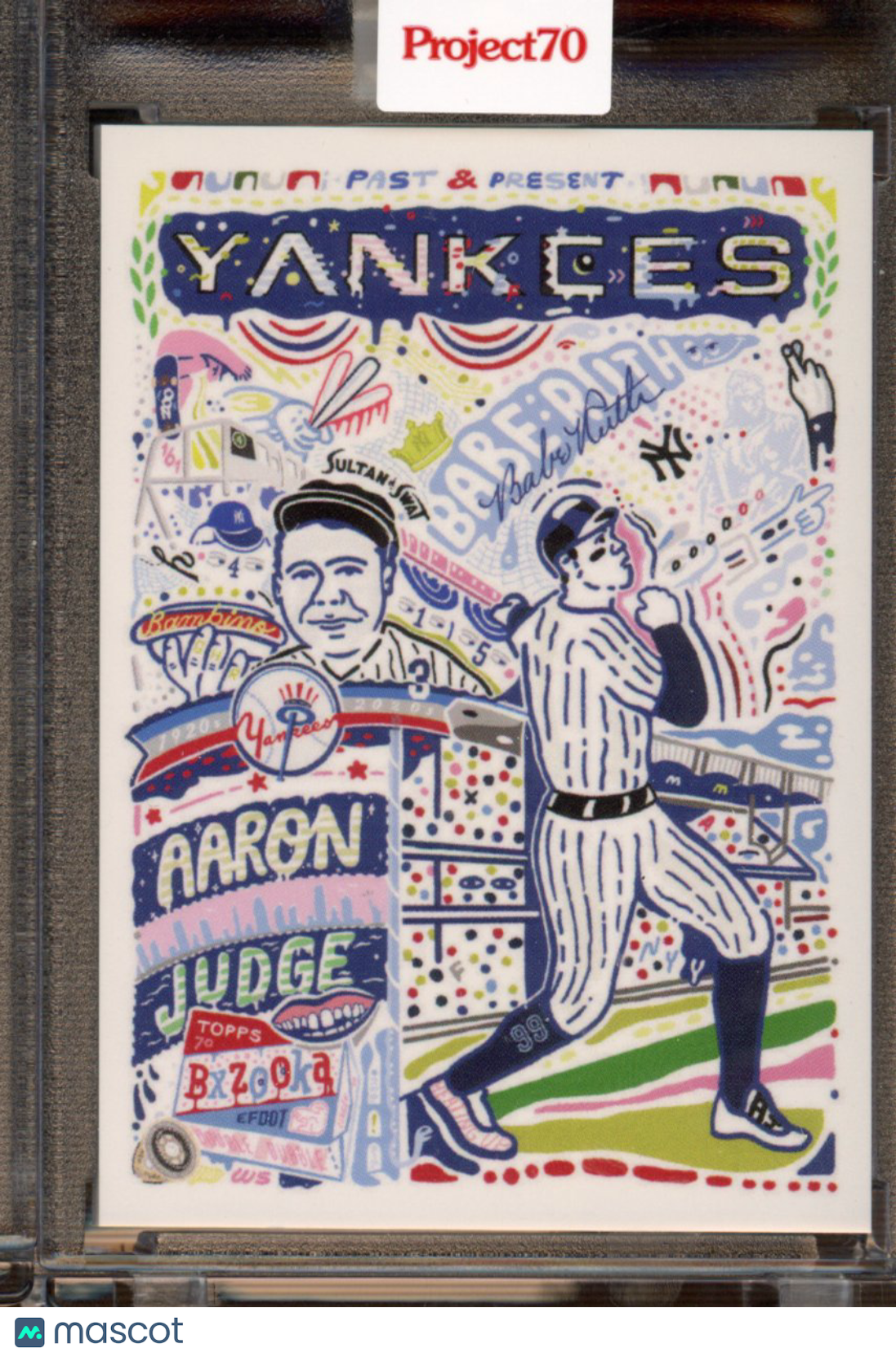 2021 Topps Project 70 Aaron Judge / Babe Ruth Efdot 446